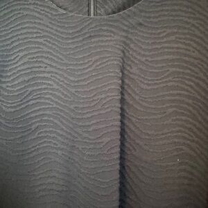 J. McLaughlin Navy Textured Knit Dress